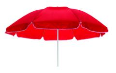 parasol reklamowy plażowy SUNFLOWER, czerwony