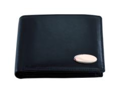 Oryginalny skórzany portfel DAX, czarny