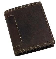 Skórzany portfel WILD STYLE, brązowy