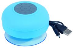 Głośnik Bluetooth pod prysznic WAKE UP, niebieski, szary