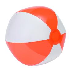 Piłka plażowa OCEAN, biały, transparentny pomarańczowy