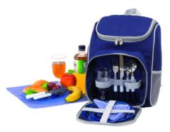 Plecak piknikowy OUTSIDE, niebieski, szary