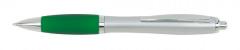 Długopis reklamowy SWAY, srebrny, zielony