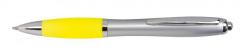 Długopis reklamowy SWAY, srebrny, żółty