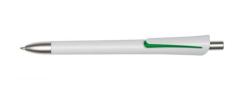 Długopis reklamowy OREGON, biały, zielony