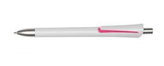 Długopis reklamowy OREGON, biały, różowy