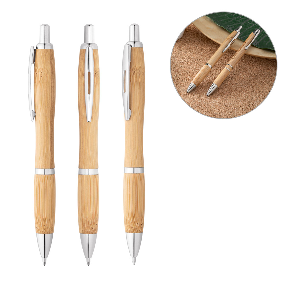 NICOLE.Bambusowy długopis