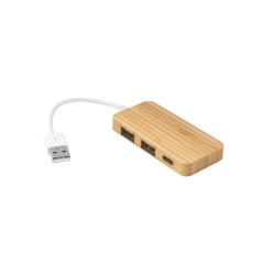 Bambusowy HUB USB