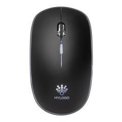 Bezprzewodowa mysz komputerowa z podświetleniem logotypu