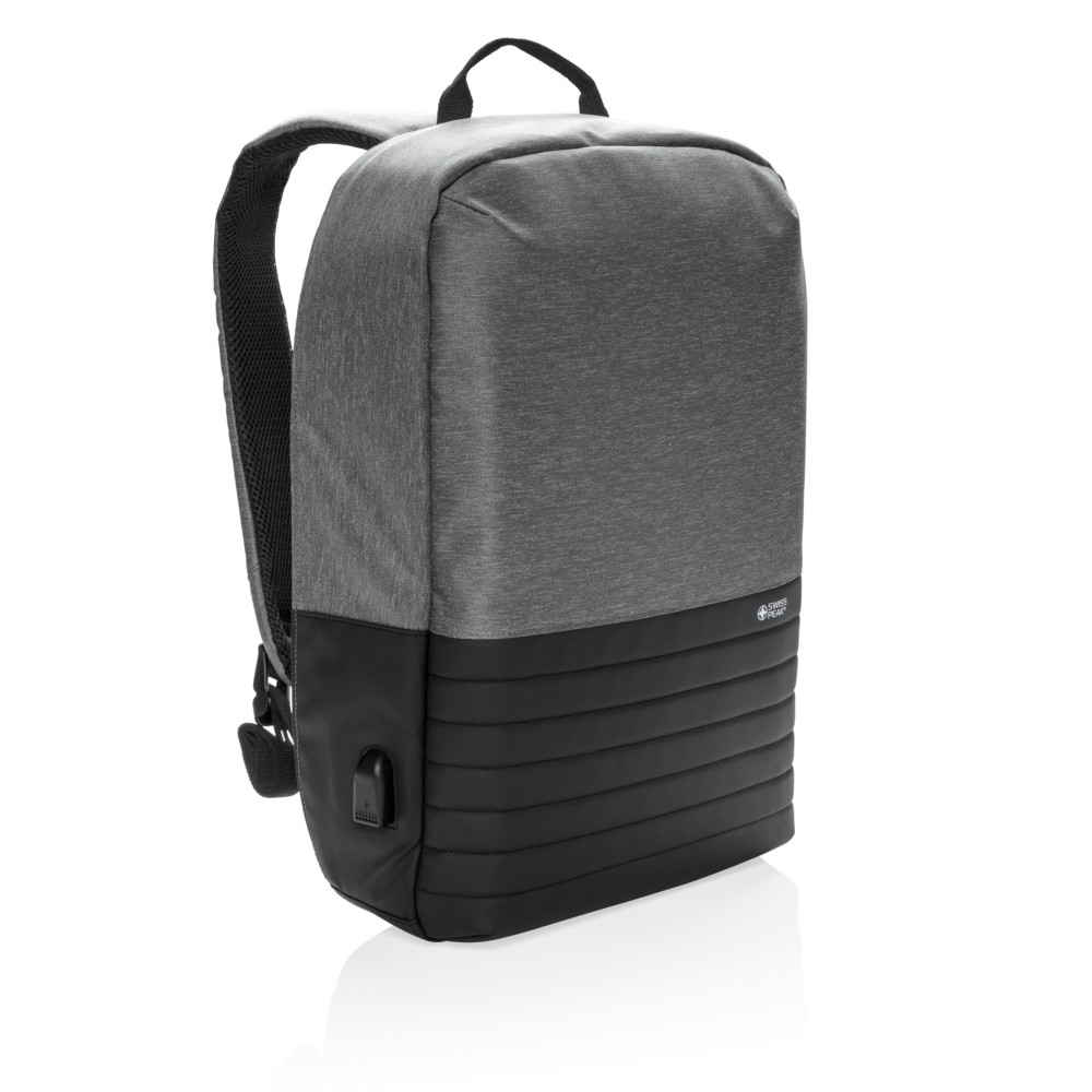 Chroniący przed kieszonkowcami plecak 15'' na laptopa Swiss Peak, RFID