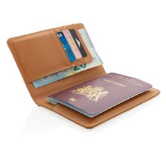 Ekologiczne, korkowe etui na karty kredytowe i paszport, ochrona RFID